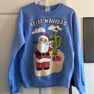 ‼️Ugly Sweater Christmas Feliz Navidad Santa Cactus Margaritas Unisex
